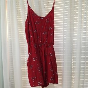 Women’s H&M Red Floral Romper